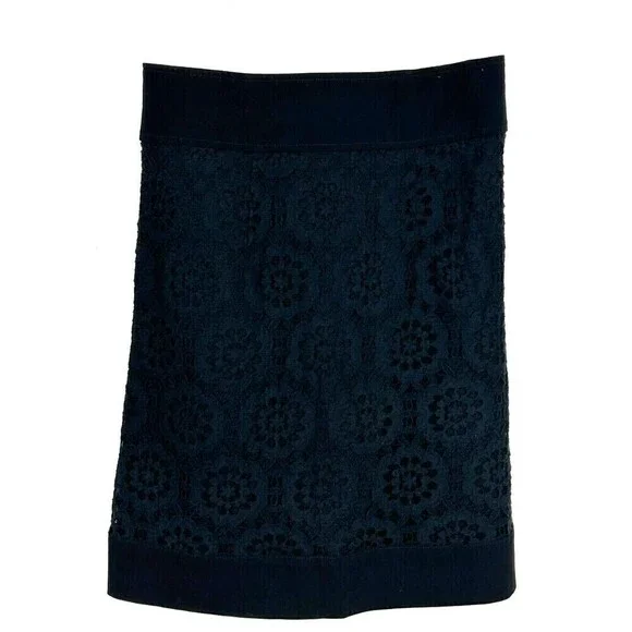 Laundry by Shelli Segal Sz 6 Black White Colorblock Lace Sheath Career Dress N4 - Picture 8 of 12